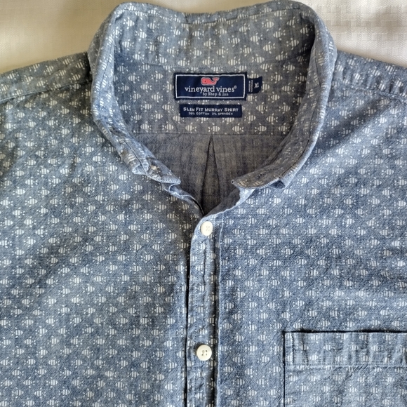 Vineyard Vines Shep & Ian Slim Fit Murray button up shirt size XL blue white - Picture 3 of 9